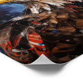 Kunstposter met Amerikaanse Zeearend, Dierabstract Poster (Hoek)