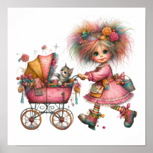 Kunstposter met edele uitstraling poster (Voorkant)