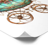 Kunstposter met edelmetaal poster (Hoek)