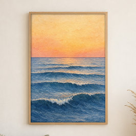 Kunstposter met waterverf in zwelling van de dager poster