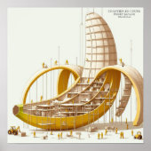Kunstposter - project Banaan: architectuur en Poster (Voorkant)
