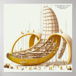 Kunstposter - project Banaan: architectuur en Poster