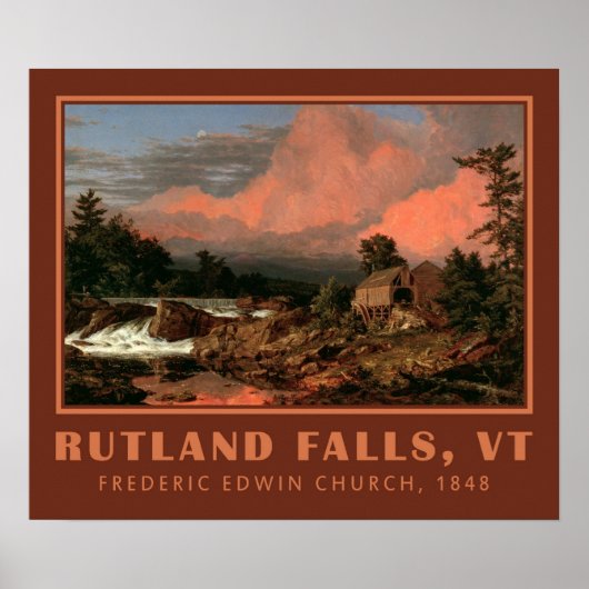 Kunstposter "Rutland Herfsten" van de kerk Poster (Voorkant)