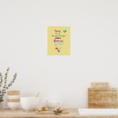 Kunstposter voor kinderkamer Kleine Beginnen Poster (Keuken)