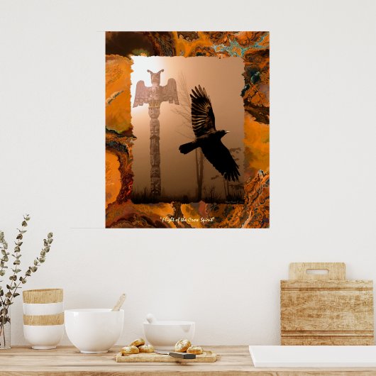 KunstPoster voor vliegende staafjes en staarten Poster (Keuken)