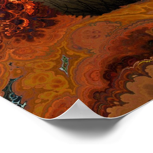 KunstPoster voor vliegende staafjes en staarten Poster (Hoek)