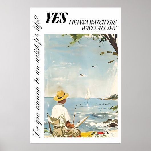 Kunstposter Zeekunst Wanddecoratie Poster (Voorkant)