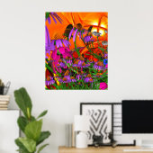 Kunstposter Zonnebloemen Poster (Thuiskantoor)