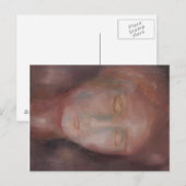 Kunstpostkarte "Frau in Rot" Briefkaart (Voorkant / Achterkant)
