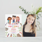 Kunstpotten maken van aardewerk Kunstpunten Foto v Kaart (Staand voorkant)