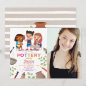 Kunstpotten maken van aardewerk Kunstpunten Foto v Kaart (Voorkant / Achterkant)