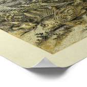 Kunstprin  natuurlijke geschiedenis poster (Hoek)