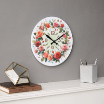 Kunstprint Aquarel Rozen Krans