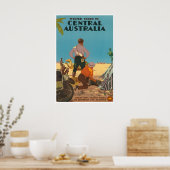 Kunstprint Australië Reisposter Percy Trompf Poster (Keuken)