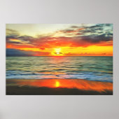 Kunstprint 'Banderas Bay Sunset 1738' Poster (Voorkant)