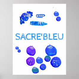 Kunstprint Blauwe Dingen Poster