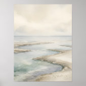 Kunstprint Bleke Getijdestrand Poster (Voorkant)