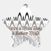 Kunstprint Bruidsfeest Cadeau Ster Sticker (Voorkant)