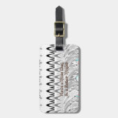 Kunstprint Bruidsfeestcadeau Bagagelabel (Voorkant verticaal)