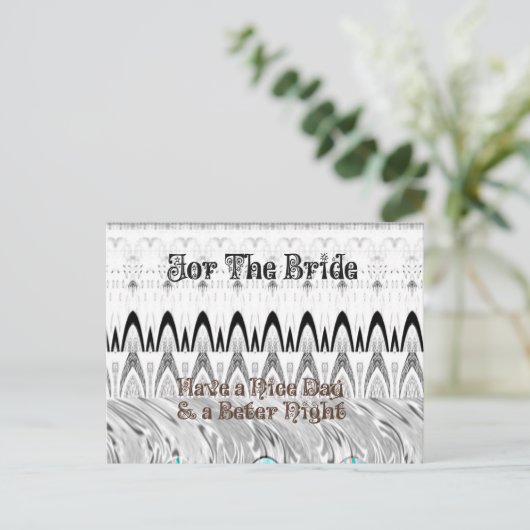 Kunstprint Bruidsfeestcadeau Briefkaart (Staand voorkant)