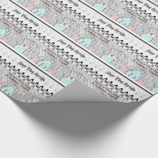 Kunstprint Bruidsfeestcadeau Cadeaupapier (Hoek)