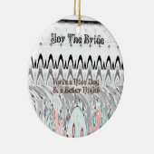 Kunstprint Bruidsfeestcadeau Keramisch Ornament (Rechts)