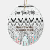 Kunstprint Bruidsfeestcadeau Keramisch Ornament (Links)