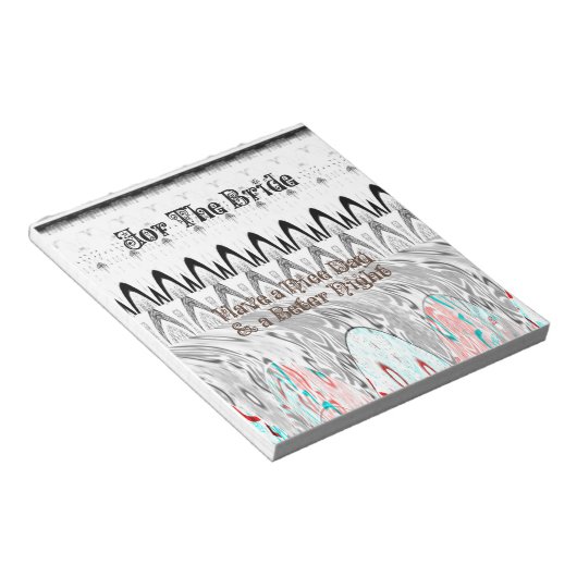 Kunstprint Bruidsfeestcadeau Notitieblok (Schuin)