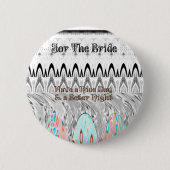 Kunstprint Bruidsfeestcadeau Ronde Button 5,7 Cm (Voorkant)