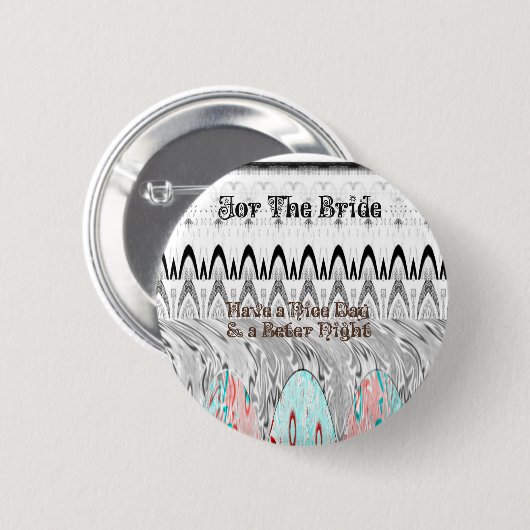 Kunstprint Bruidsfeestcadeau Ronde Button 5,7 Cm (Voorkant /achterkant)