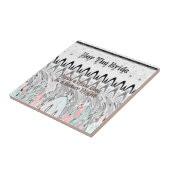 Kunstprint Bruidsfeestcadeau Tegeltje (Zijkant)