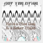 Kunstprint Bruidsfeestcadeau Vierkante Sticker (Voorkant)