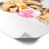 Kunstprint Cheetah Bubbel Jungle Safari Babykamer Poster (Hoek)