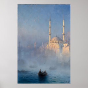 Kunstprint Constantinopel door Aivazovsky Ottomaan Poster