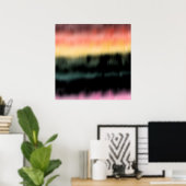 Kunstprint, Digitale Tie-Dye Poster (Thuiskantoor)