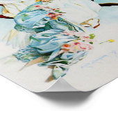 Kunstprint door Maud Humphrey Meisje dat naait Poster (Hoek)