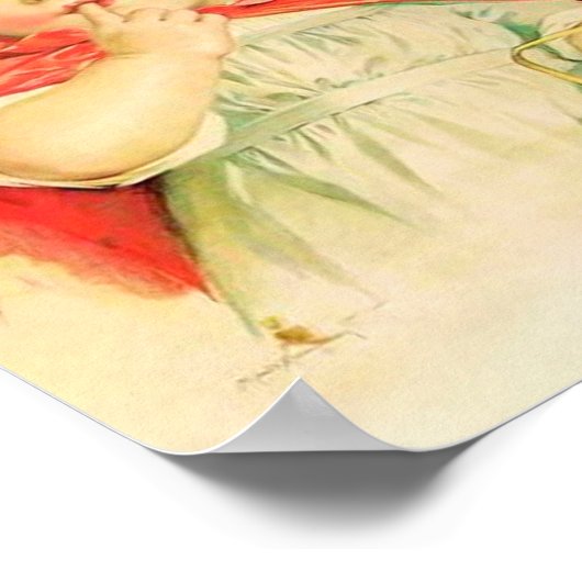 Kunstprint door Maud Humphrey Red Riding Hood Poster (Hoek)