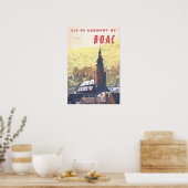 Kunstprint Duitsland Duits decor BOAC Reisposter Poster (Keuken)