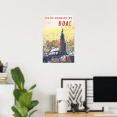 Kunstprint Duitsland Duits decor BOAC Reisposter Poster (Thuiskantoor)