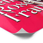 Kunstprint Franse ontbijt roze café (Poster Poster (Hoek)