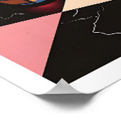 Kunstprint geometrisch mid-century modern poster (Hoek)