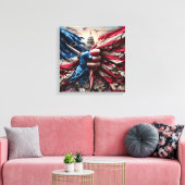 Kunstprint gescheurd land canvas afdruk (Insitu (Woonkamer))