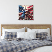 Kunstprint gescheurd land canvas afdruk (Insitu (Slaapkamer))