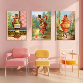Kunstprint Godin van de Nacht Dish Darlings Poster
