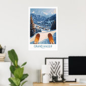 Kunstprint Grand Massif Ski 1 Poster (Thuiskantoor)