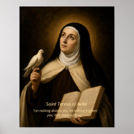 Kunstprint Heilige Theresia van Avila Poster