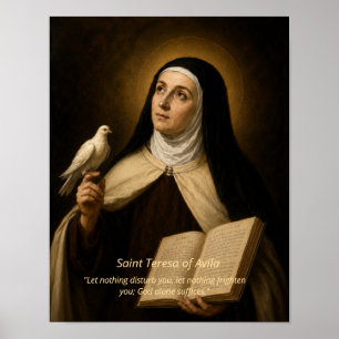 Kunstprint Heilige Theresia van Avila Poster