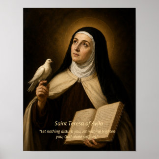 Kunstprint Heilige Theresia van Avila Poster