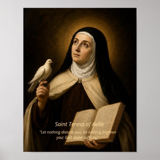 Kunstprint Heilige Theresia van Avila Poster (Voorkant)