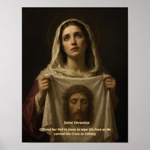 Kunstprint Heilige Veronica - Heilige Aanschijn va Poster